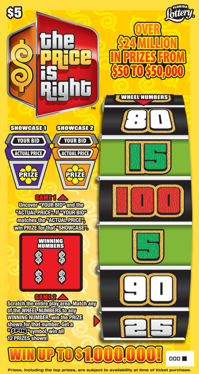 THE PRICE IS RIGHT: boleto de raspadito