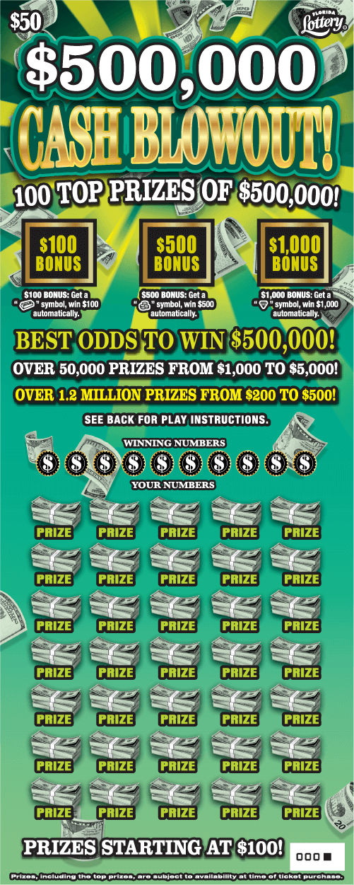 $500,000 CASH BLOWOUT!: boleto de raspadito