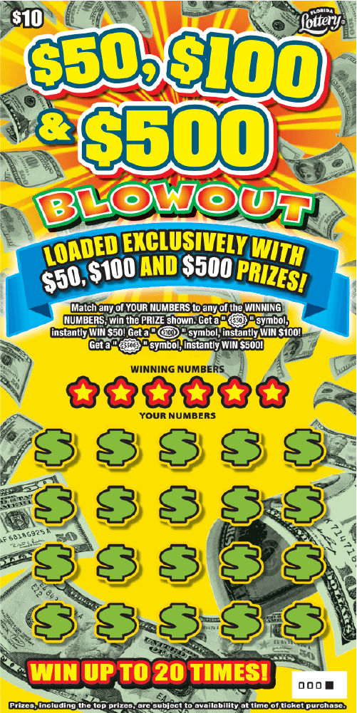$50, $100 & $500 BLOWOUT: boleto de raspadito