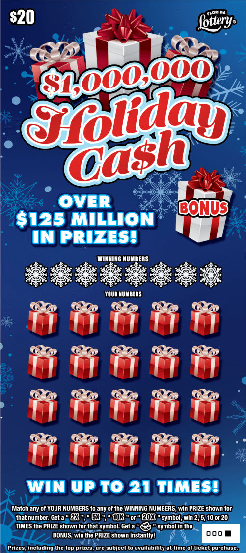 $1,000,000 HOLIDAY CA$H: boleto de raspadito