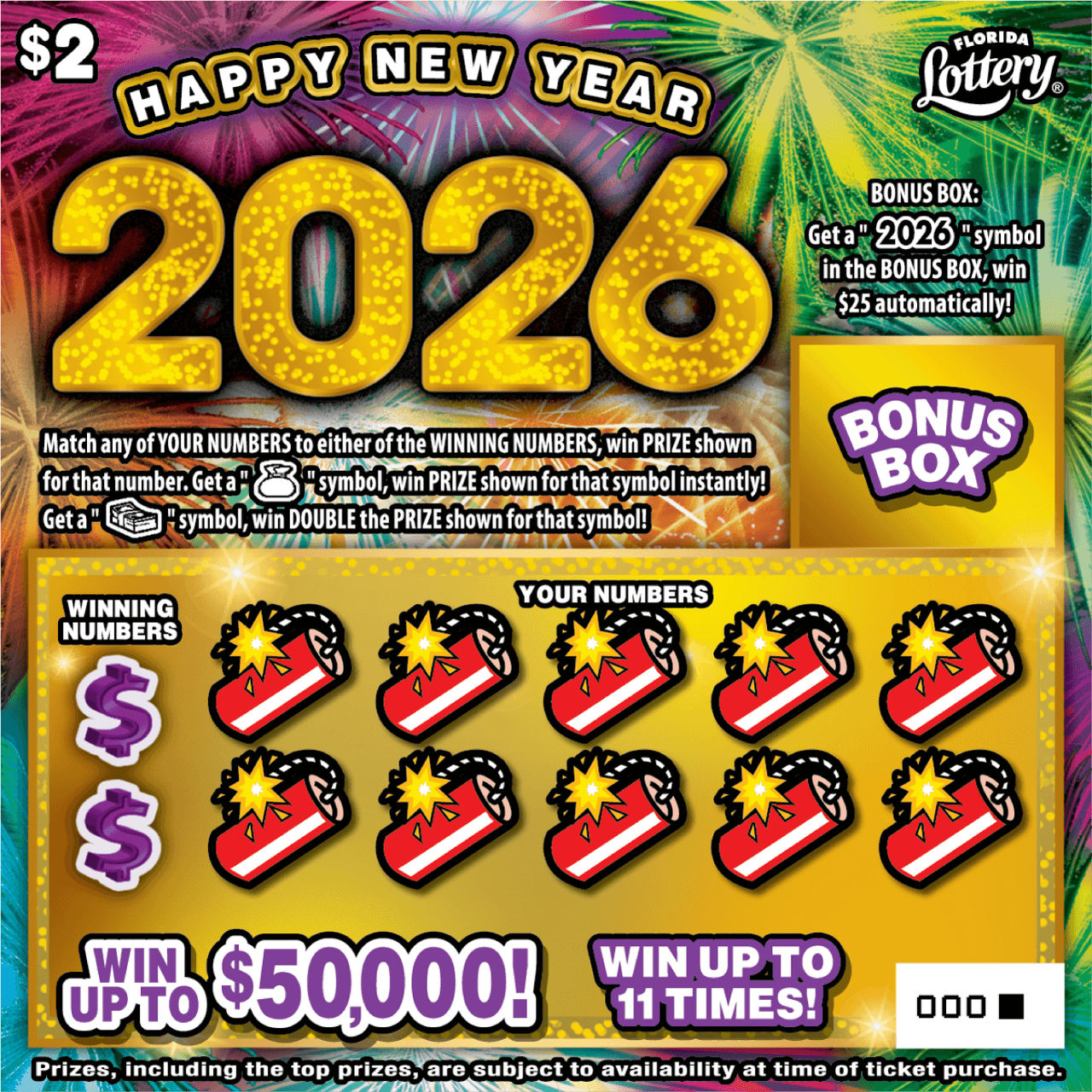 HAPPY NEW YEAR 2026: boleto de raspadito
