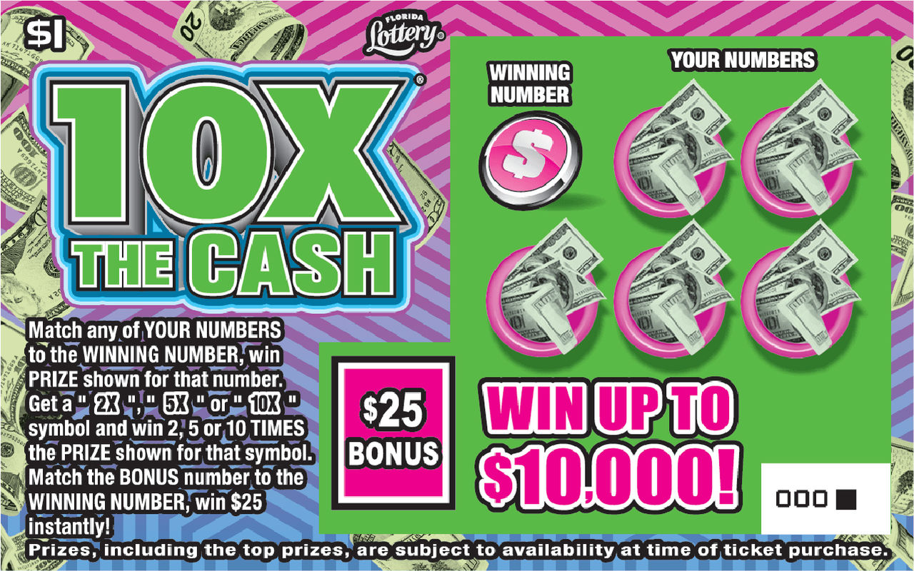 10X THE CASH: boleto de raspadito