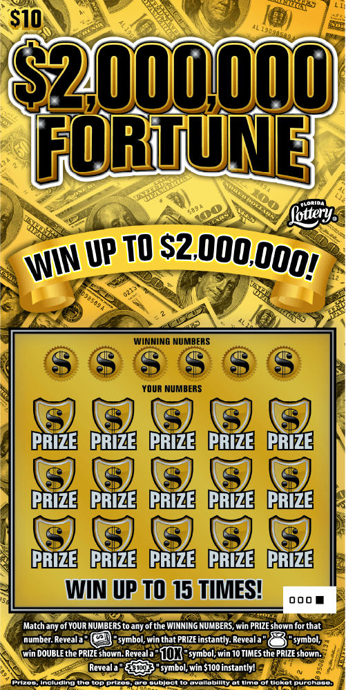 $2,000,000 FORTUNE: boleto de raspadito
