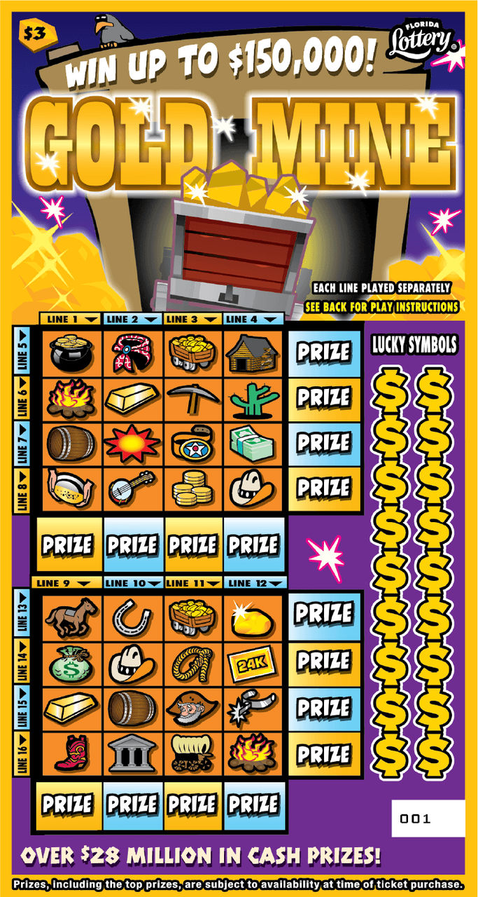 GOLD MINE: boleto de raspadito