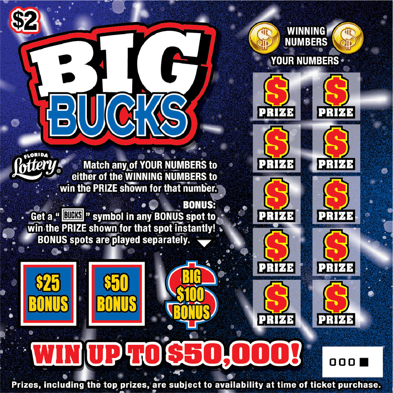 BIG BUCKS: boleto de raspadito