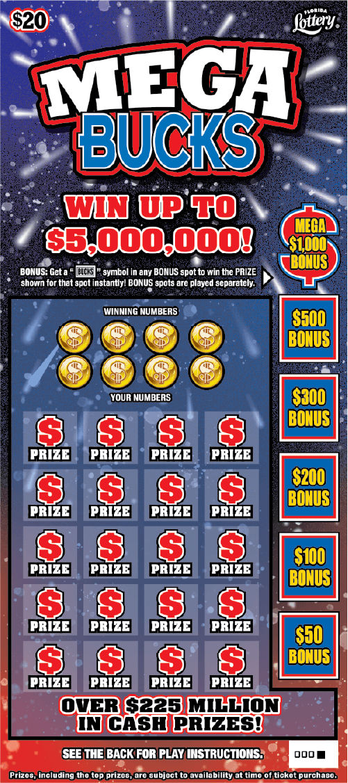 MEGA BUCKS: boleto de raspadito