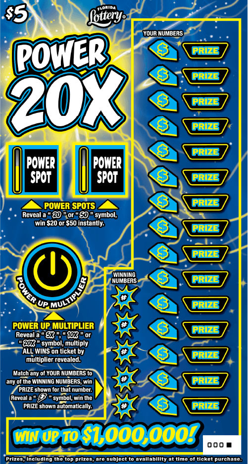 POWER 20X: boleto de raspadito
